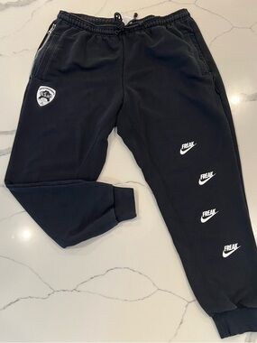 Limited edition Nike Black Sweatpants with White Logos